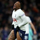 Steven Bergwijn of Tottenham Hotspur reacts after a missed chance during the Emirates FA Cup  (Photo by Paul Harding/Getty Images)