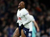 Steven Bergwijn of Tottenham Hotspur reacts after a missed chance during the Emirates FA Cup  (Photo by Paul Harding/Getty Images)