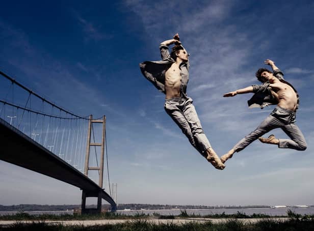 <p>Laurie (left) and Joshua (right) are the Ballet Twins. Credit: Andy Weekes</p>