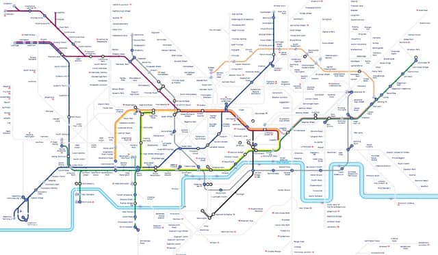 The coloured Tube lines are still hit by closures or delays, the day after the Tube strikes. Credit: TfL