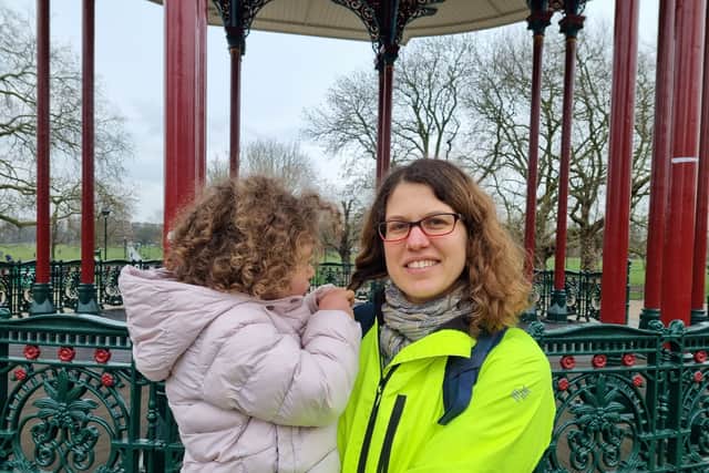 Emilie Dannheisser with her daughter. Photo: LondonWorld