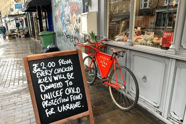 Flock & Herd Butchers is giving £2 from every chicken Kiev to Unicef. Photo: Penny Sedgwick
