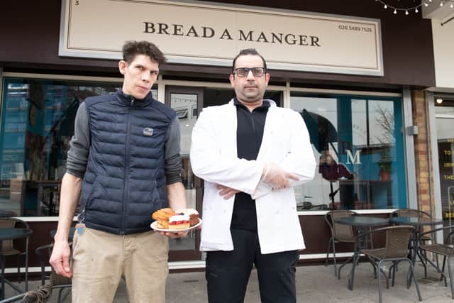 Bertrand Kerleo and Fouad Saber, owners of Bread a Manger. Photo: SWNS