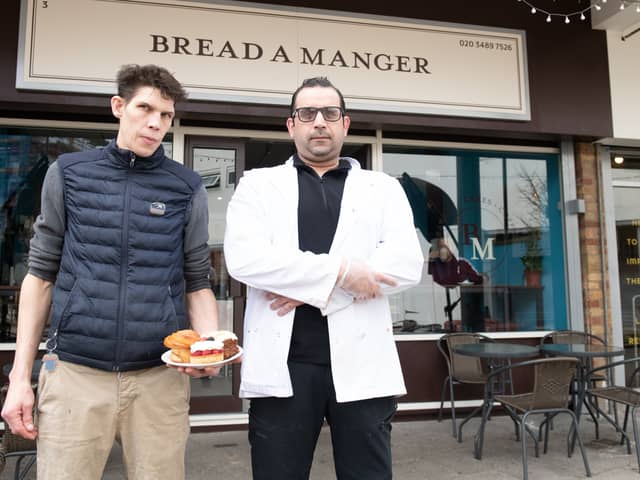 Bertrand Kerleo and Fouad Saber, owners of Bread a Manger. Photo: SWNS