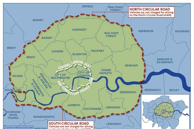 The current ULEZ. Credit: TfL