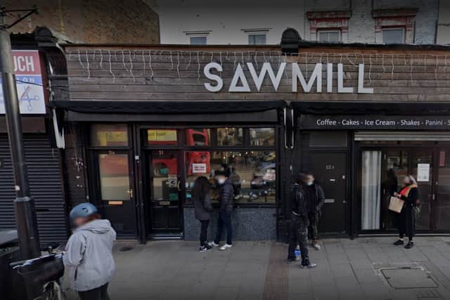 The Sawmill Cafe, Newham. Credit: Google
