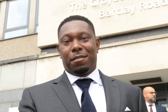 Rapper Dizzee Rascal at Croydon Magistrates Court, charged with assaulting a woman at an address in south London. Credit: Tony Kershaw/ SWNS