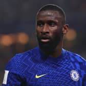  Antonio Ruediger of Chelsea looks on during the FIFA Club World Cup UAE 2021 (Photo by Francois Nel/Getty Images)
