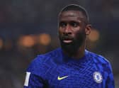  Antonio Ruediger of Chelsea looks on during the FIFA Club World Cup UAE 2021 (Photo by Francois Nel/Getty Images)