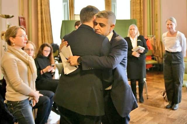 Sadiq Khan meeting with the Ukrainian ambassador Vadym Prystaiko 