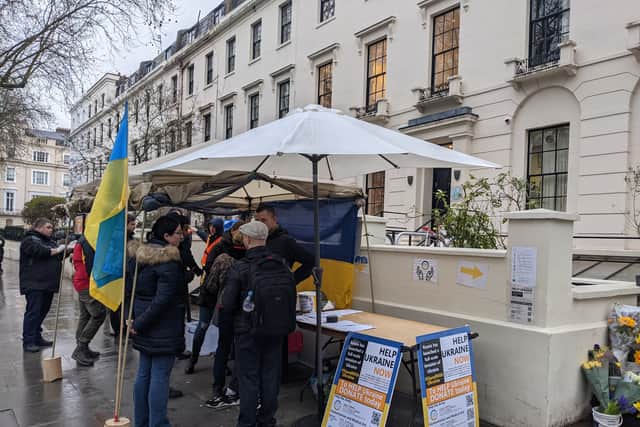 Based at Holland Park, British-Ukrainian Aid focuses on delivering medical aid to the front line.