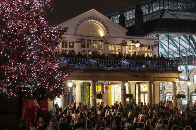 Covent Garden at Christmas. Credit: Hollie Adams/Getty Images