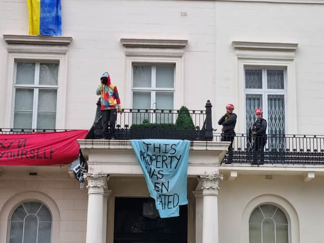 The squatters in 5 Belgrave Square.