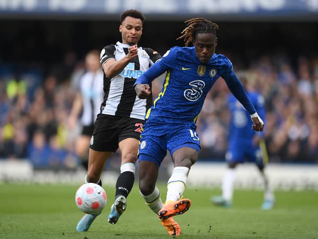 Newcastle were not given a penalty for Chalobah’s challenge on Murphy. 