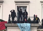 The protesters were arrested by the Met Police. Photo: LondonWorld