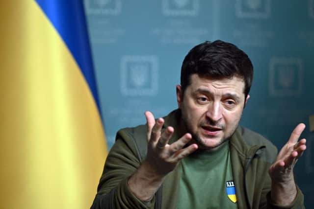 Ukrainian President Volodymyr Zelenksy has said his country may never now join NATO (image: AFP/Getty Images)
