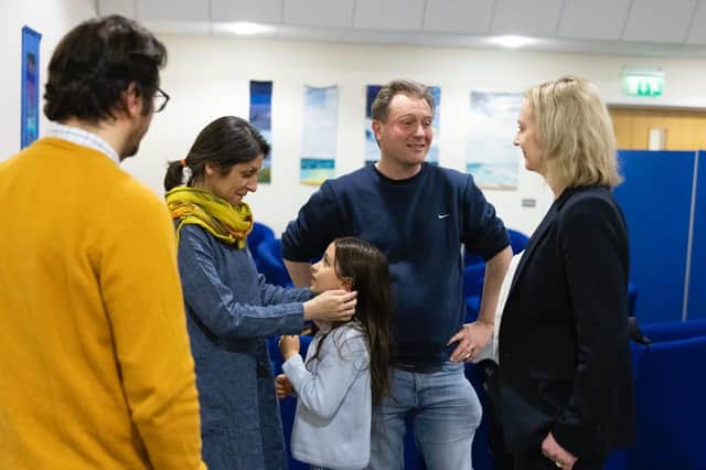 Foreign Secretary Liz Truss meets Nazanin Zaghari-Ratcliffe on her return to the UK.