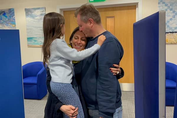 Nazanin Zaghari-Ratcliffe reunited with her husband Richard and daughter Gabriella