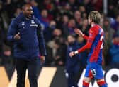  Patrick Vieira, Manager of Crystal Palace celebrates with Conor Gallagher of Crystal Palace (Photo by Justin Setterfield/Getty Images)