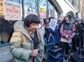 Diane Abbott at the Child Q protest. 