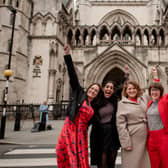 Reclaim These Streets celebrating at the High Court. Credit: Jamie Klingler