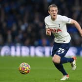  Oliver Skipp of Tottenham Hotspur in action during the Premier League match (Photo by Mike Hewitt/Getty Images)