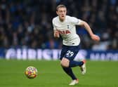  Oliver Skipp of Tottenham Hotspur in action during the Premier League match (Photo by Mike Hewitt/Getty Images)