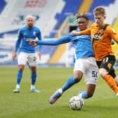 Lewis-Potter tackles Nico Gordon in Trophy match, March 2022