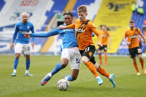 Lewis-Potter tackles Nico Gordon in Trophy match, March 2022