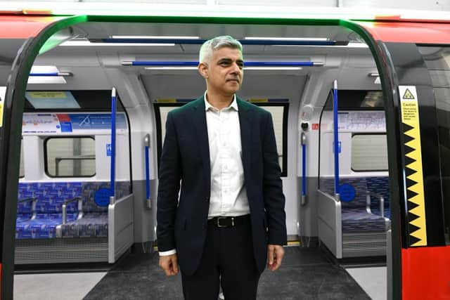 Sadiq Khan at the Siemens Mobility site in Goole.