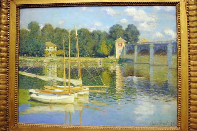The bridge at Argenteuil was painted in 1875. Photo: AFP/Getty