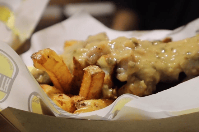 Cheesy chips at the Eat and Drink Festival. Photo: LW