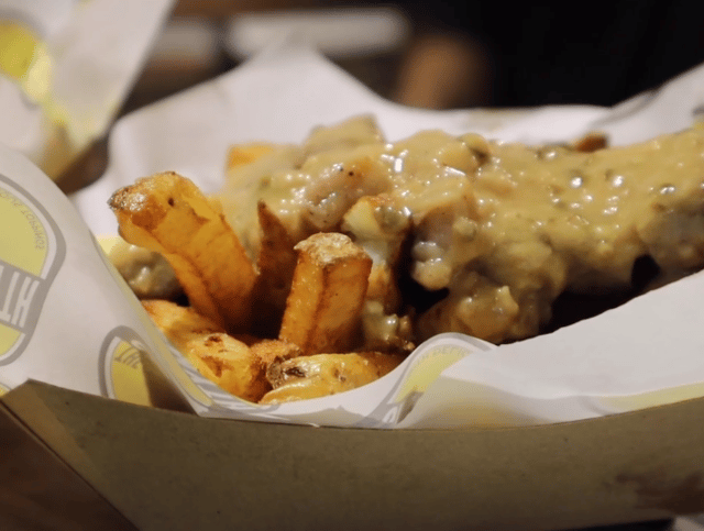 Cheesy chips at the Eat and Drink Festival. Photo: LW
