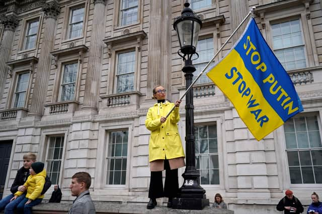 Protestors in London: Photo: Getty