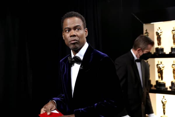 Chris Rock is seen backstage during the 94th Annual Academy Awards at Dolby Theatre on March 27, 2022 in Hollywood, California