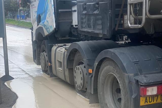 The A406 North Circular concrete spill near Bounds Green and Palmers Green. Credit: Ediz Mevlit