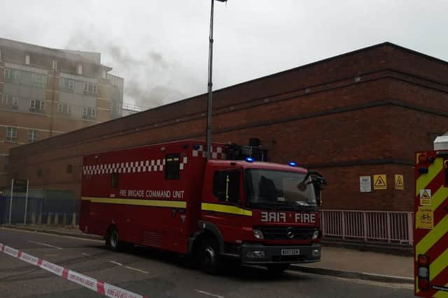Firefighters are tackling a blaze in Poplar. Photo: London Fire Brigade