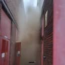 Firefighters are tackling a blaze at an electrical substation. Photo: London Fire Brigade