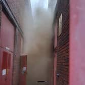 Firefighters are tackling a blaze at an electrical substation. Photo: London Fire Brigade