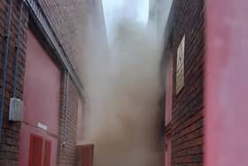 Firefighters are tackling a blaze at an electrical substation. Photo: London Fire Brigade