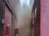 Firefighters are tackling a blaze at an electrical substation. Photo: London Fire Brigade
