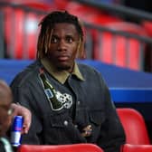 Wilfried Zaha of Cote D’Ivoire looks on prior to the international friendly match (Photo by Catherine Ivill/Getty Images)