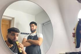 Zain Iqbal, 21, from Walthamstow, who learned his trade through Instagram and Youtube videos over lockdown, says he wanted to use his skills as a barber for a good cause.