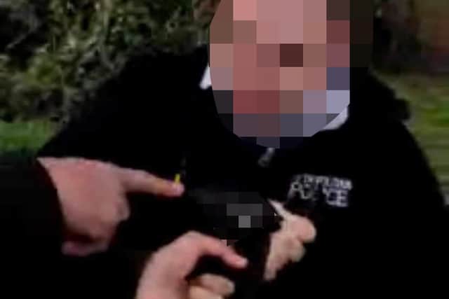 A Met Police PCSO has been arrested on suspicion of outraging public decency. Photo: @cardosaprano