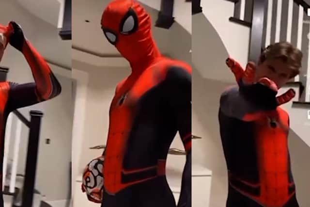 Mason Mount dancing so Spider-Man.