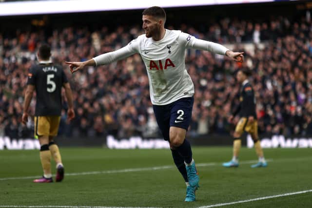 Matt Doherty celebrates scoring against Newcastle. Credit: Ryan Pierse/Getty Images