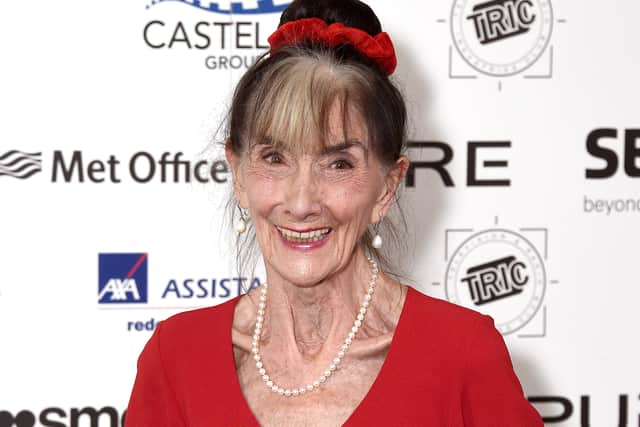 Actress June Brown has died at the age of 95. Brown was most known for her role as Dot Cotton in EastEnders. (Photo by Gareth Cattermole/Getty Images)