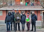 From left, two Green Party activists, candidates Alastair Binnie-Lubbock, Bettina Maidment and Charlie Norman, with London Assembly member Zack Polanski. Photo: LondonWorld