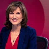 Fiona Bruce will be back to host Question Time this week