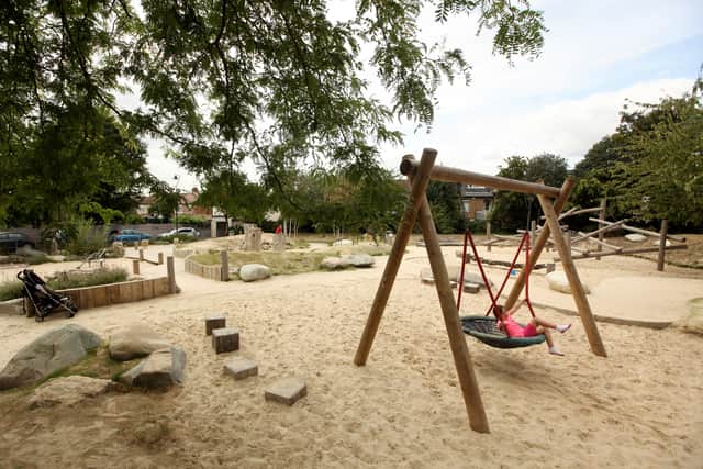 Community playground in King George’s Field, Hanwell (Photo by Oli Scarff/Getty Images)